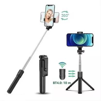 Deep R1 MODEL SELFI STICK BLACK Bluetooth Selfie Stick