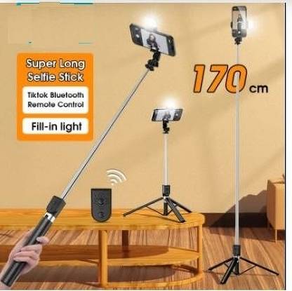 TECHGEAR Selfie Stick Handheld Extendable Anti-clamp Umbrella Tripod 5 feet Bluetooth Selfie Stick