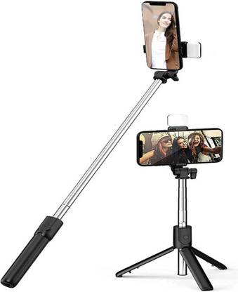 EYNK 3 in 1 Multifunctional Extended Stick with Wireless Remote, LED Light & tripod stand for all Phones Bluetooth Selfie Stick