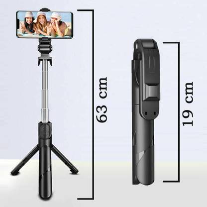 TrustShip 2 in 1 Mobile Mini Tripod Bluetooth Selfie Stick | XT-02 Mobile Tripod Tripod