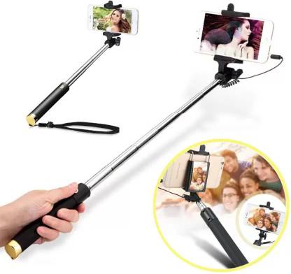 Uborn UNIVERSAL WIRED HANDHELD MONOPOD FOR PHONE HOLDER OR PHOTOGRAPHY VIDEO RECORDING YOUTUBE REELS & CAPUTURE EVERY SPECIAL MOMENT Cable Selfie Stick