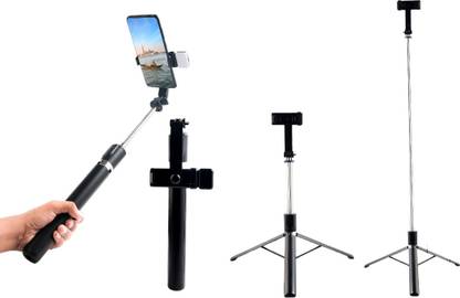 Fire Turtle X3 Selfie Stick with Tripod Stand, 6 Feet Length, Wireless Remote, Detachable Holder, Bluetooth Compatible for iPhone/Android - Perfect for Vlogging & Photo Shoots Bluetooth Selfie Stick