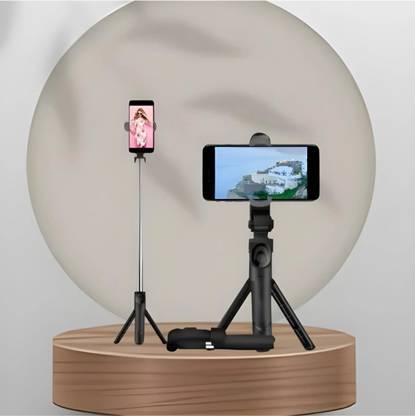 TWS Streamline Your Vlogging Setup: All-in-One Selfie Stick & Tripod Bluetooth Selfie Stick