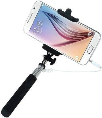 Gadget Zone Selfie Stick, Extendable Selfie Stick with Portable, Lightweight, Compatible with All Smartphone and Mobile Cable Selfie Stick