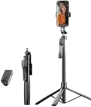 RETRACK K29 360 Degree All-in-one Retractable Aluminum 2.15 Meters Super Long Selfie Stick Tripod Phone for Vlog/selfie/video Bluetooth Selfie Stick