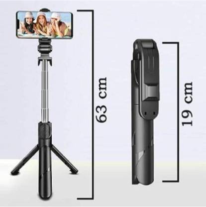 YAROH JAW37_AN112-Extendable Bluetooth Selfie Stick Tripod Bluetooth Selfie Stick