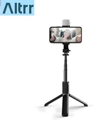 ALTRR Telescoping Selfie Stick with Tripod, Remote Shutter, and Phone Case Bluetooth Selfie Stick