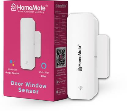 HomeMate Wifi Door Window Sensor, Works with Smart Life Wireless Sensor Security System