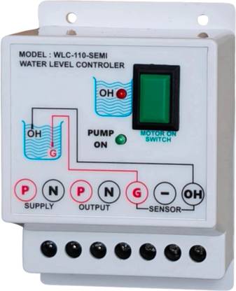 MICROTAIL Semi Automatic, Manually Start and Auto Stop Water Level Controller with sensors Wired Sensor Security System
