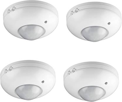 GIANT IMPEX PIR Motion Sensor With 360 Degree Switch with Light (Pack of 4) , Wired Sensor Security System