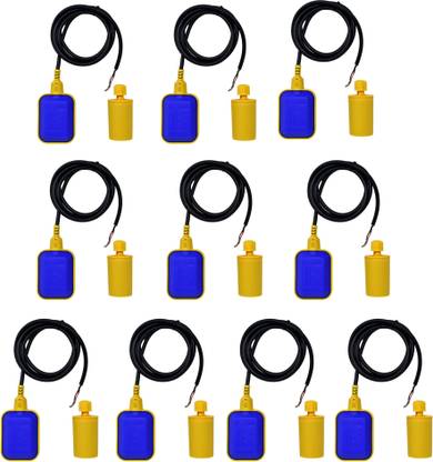 AMPEREUS Float Switch for Accurate Tank Water Level Sensor with 2 Meter Wire (Pack of 10) Wired Sensor Security System