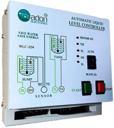 एडन इलेक्ट्रॉनिक्स Fully Automatic Water Level Controller for Submersible Pump-With Alarm(Load 3hp) वायर्ड सेंसर सिक्योरिटी सिस्टम