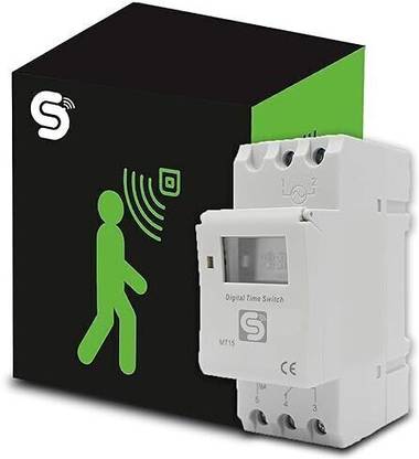 ESYSENSE Inspire Sensing Digital LCD Display Programmable Control, Timmer Switch with Din Rail Type Wireless Sensor Security System