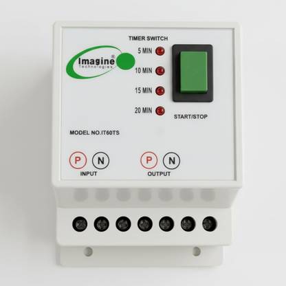 Imagine Technologies IT60TS 5, 10, 15, 20 Mins Automatic Cut OFF Timer Switch For Geyser,Motor,Heater,etc Wired Sensor Security System
