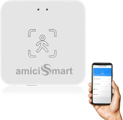 amiciSmart 24G Radar Human Presence Detector, mmWave Motion Sensor- Smart Life App Wired Sensor Security System