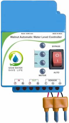 Walnut Innovations Automatic Water Level Controller for Overhead tank (Mono Block Pump Sets ) Wired Sensor Security System