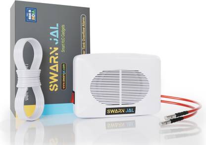 Swarnjal Aqua Voice + 20 Meter Wire) Water tank overflow alarm with loud human voice Wired Sensor Security System