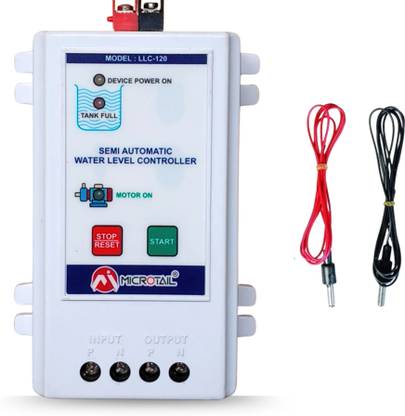 MICROTAIL Water Level Controller, 20A, Wall Mount Plastic Enclosure, 0.5mm Wired Sensor Security System