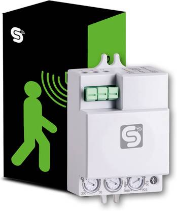 ESYSENSE Inspire Sensing Microwave/Radar Motion Sensor Occupancy Motion Detector Small Sq Shape Wireless Sensor Security System