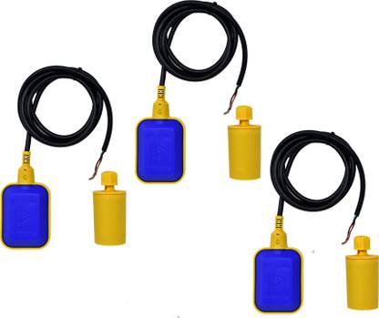 AMPEREUS Float switch sensor for R.o Plant 3 meter Wire water level control PACK OF 3 Wired Sensor Security System