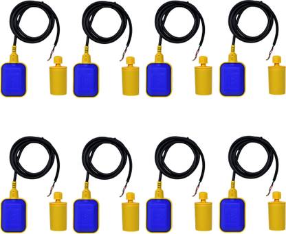 AMPEREUS Float Switch for Accurate Tank Water Level Sensor with 3 Meter Wire (Pack of 8) Wired Sensor Security System