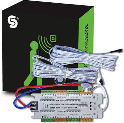 ESYSENSE 32 Channel LED Motion Sensor Controller for LED Staircase Lighting Wired Sensor Security System