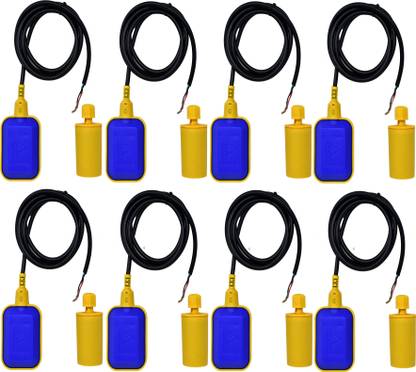 AMPEREUS Float switch sensor for R.o Plant ( floaty water level control PACK OF 8 ) Wired Sensor Security System