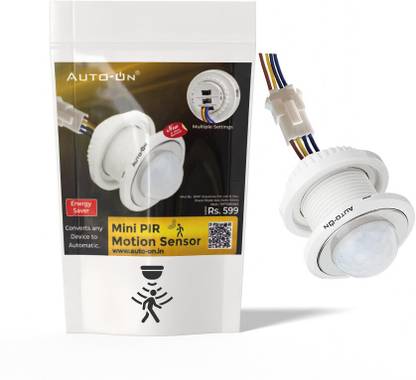 auto-on PIR Motion Sensor (Convert any device to automatic) (Compact Size) Motion Detector Sensor