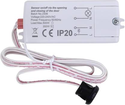 REVALS Wardrobe/Cabinet Sensor Light On/Of Via Opening and Closing of Door Sensor Light IR Sensors