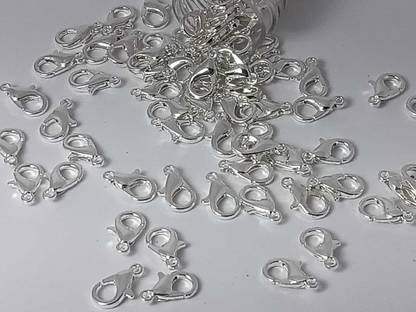 THECRAFTCARTEL Silver Shine Lobster Beads