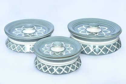 Sagar Traders Pack of 3 Serve Casserole Set