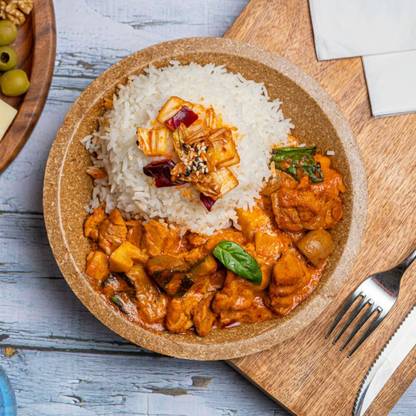 qudrat 100% Biodegradable Disposable Rice Husk Plates | Party, Event, Wedding 8 inch Dinner Plate