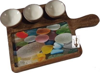 Sara Homw Chip & Dip Tray Serving Set