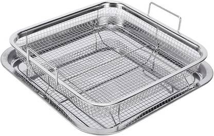 Samusagya Non-Stick Chips Basket Barbecue Baking Dish Fries Basket Serving Set