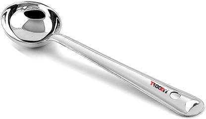 Troozy Heavy Stainless Steel Deep Ladle Gravy Ladle/Karchi/Kalchun Serving Spoon Non-Stick Spatula