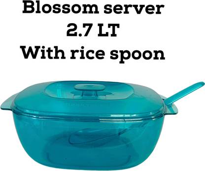 TUPPERWARE blossom server dish 2.7 LT pack of 1 freezer safe Dish, Spoon Serving Set
