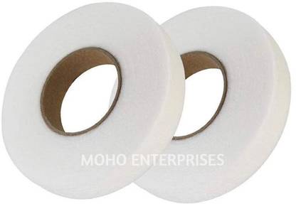 MOHO ENTERPRISES CLOTH TAPE Fusing Tape Roll Fabric Double Sided Adhesive Tape PACK OF 2 Sewing Kit