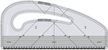 Kitoarts Pattern Master Marking Ruler,Tailoring Material,French Curve Scale for Tailoring Sewing Kit