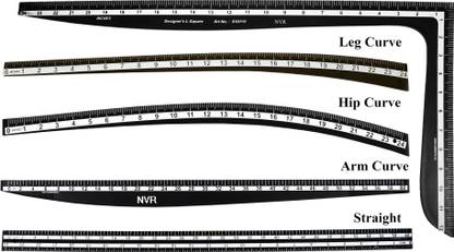 NVR Fashion designing fibre scales (ArmCurve, HipCurve, LegCurve , straight & Lcuve) Sewing Kit