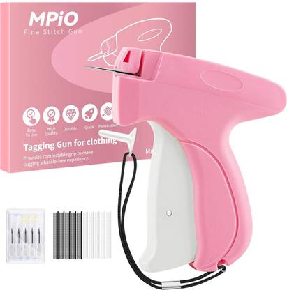 MAYCREATE Stitchy Gun for Clothes Handheld Stitch Gun Kit with 6 Needles 1000 Fasteners Stapler Sewing Machine