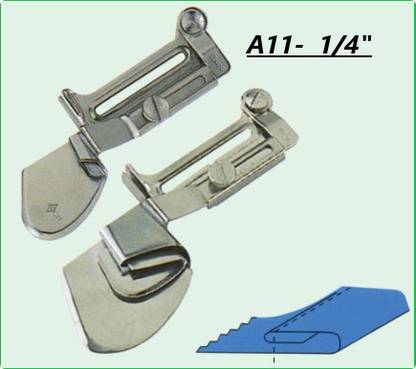Unik A11 S7SL BOTTOM FOLDER FOR SEWING MACHINE 1/4 INCH Sewing Kit