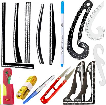 Artonezt Fashion Designing Scale Kit Pattern Making Ruler Kit Sewing Kit