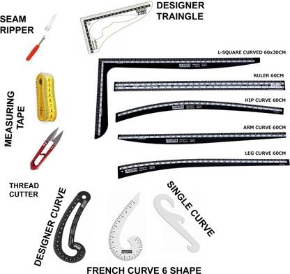 Kitoarts Tailoring Scales,Tailoring Tools,Tailoring Accessories,Tailoring Materials (12) Sewing Kit