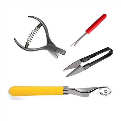 Artinova Sewing Set of 4 | Pattern Notcher, Tracing Wheel, Thread Cutter, Seam Ripper Sewing Kit