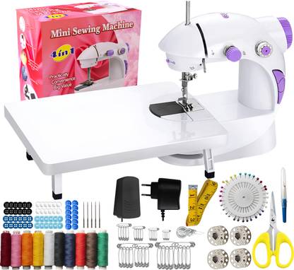CATIVE Mini Sewing Machine with Table Set | Tailoring Machine Electric Sewing Machine