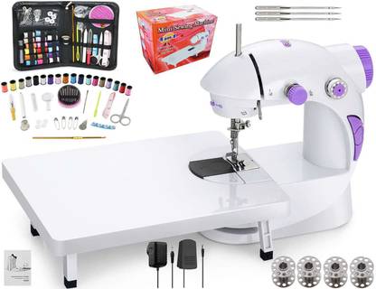 Kiwilon Sewing Machine for Home Tailoring with Table Set, Foot Pedal, Adapter Pouch Kit Electric Sewing Machine