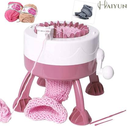 HAIYUN Knitting Machine Smart Weaving Loom Board Rotating Double Hand Wool Machine Manual Sewing Machine
