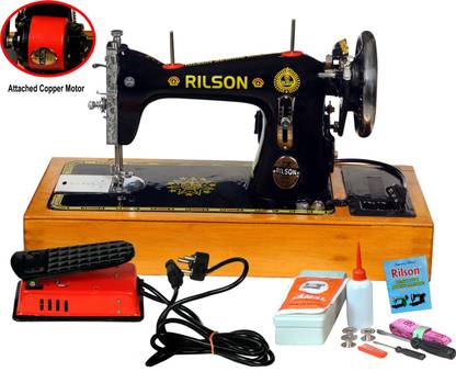Rilson SPECIAL MOTARIZED TAILOR MODEL SEWING MACHINE, WITH WOODEN BASE AND REGULATOR Electric Sewing Machine