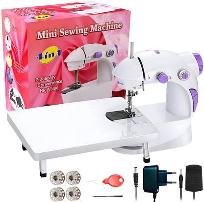 CATIVE Portable Mini Sewing Machine for Home Use with Extension Table, Stitching Machine for Home, Tailor Machines, Silai Machines & Accessories Manual Sewing Machine