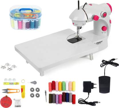 Flipkart SmartBuy Portable Mini Sewing Machine with Extension Table And Sewing Kit, Dual Speed Electric Sewing Machine